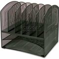 Lorell Lorell® Horizontal Vertical Mesh Desk Organizer, 8 Compartments, Black 37523